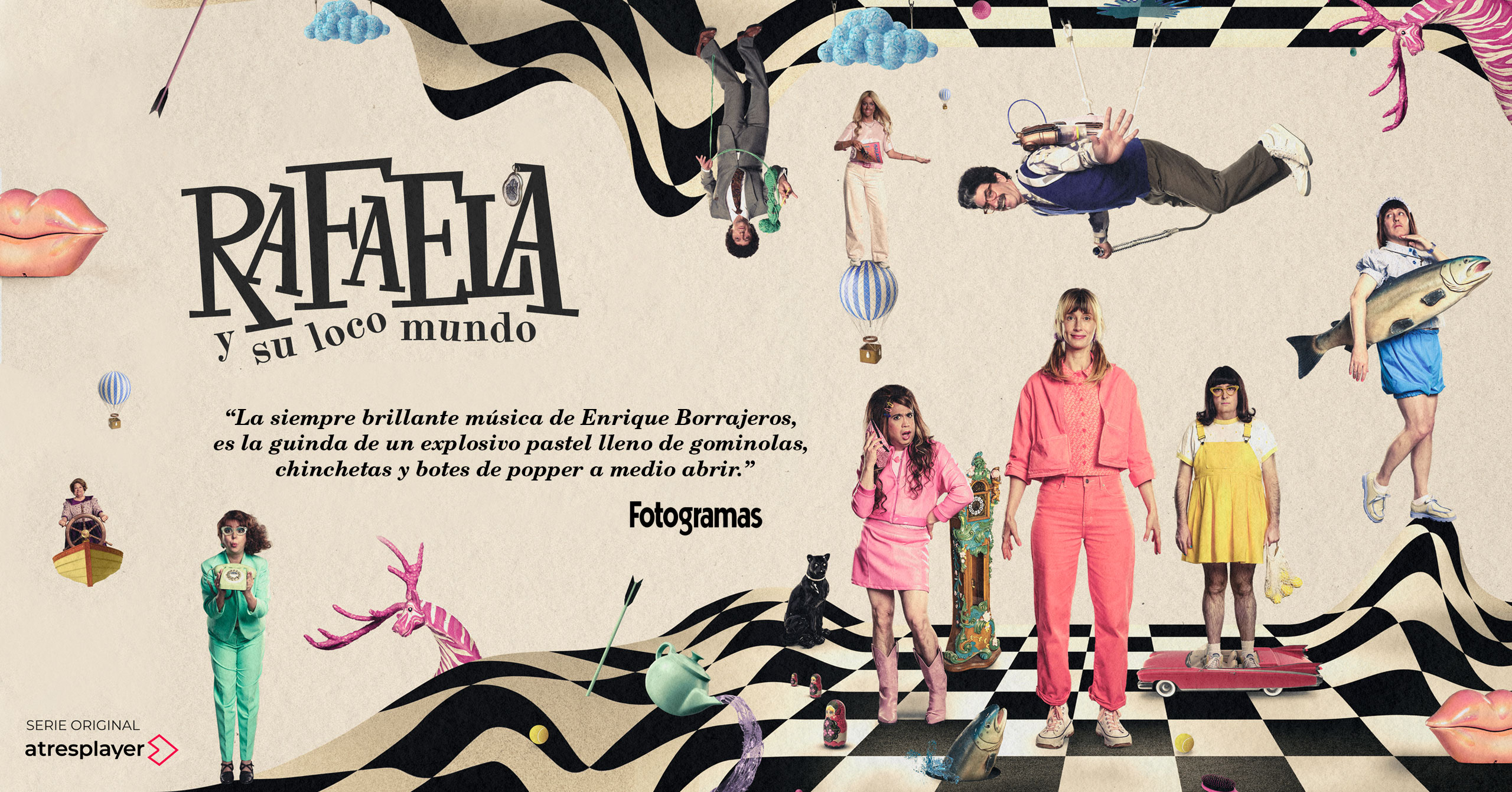 Panel de la serie Rafaela y su loco mundo
